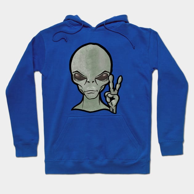 Peace Alien Hoodie by Mystic Groove Goods